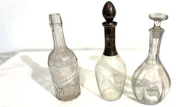 Three Interesting Glass Bottles