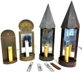 Copper And Brass Single Light Sconces