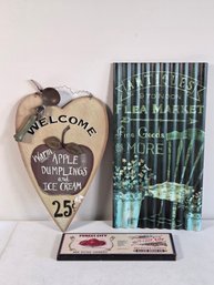 Grouping Of Vintage-Style Decorative Signs