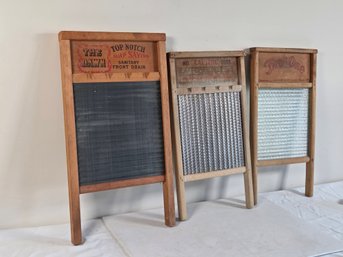 (No. 1) Grouping Of 3 Vintage Washboards