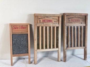 (No. 3) Grouping Of 3 Vintage Washboards