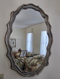 Uttermost Silver-Painted Wood Mirror