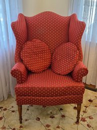 Stickley Wingback Upholstered Chair W/ Pillows