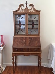 Vintage Berkey & Gay William And Mary Style Secretary Desk