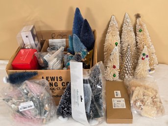 Grouping Of Christmas Decorations - Christmas Village Trees & More