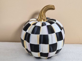 MacKenzie-Childs Courtly Check Glossy Pumpkin