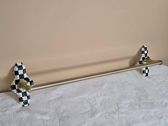 MacKenzie-Childs Courtly Check Towel Holder