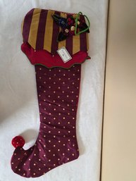 MacKenzie-Childs Marzipan Christmas Stocking