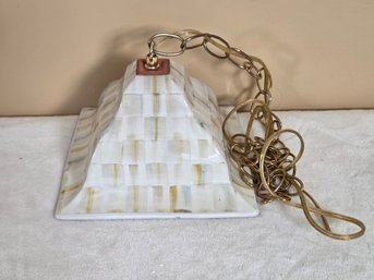 MacKenzie-Childs Parchment Check Pendant Lamp