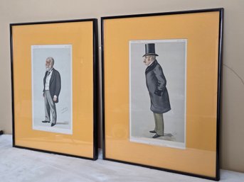 Pair Of Vintage Vanity Fair Spy Caricature Prints