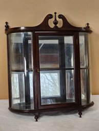 Small Federal Style Wall-Hanging Curio Cabinet