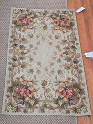 Antique Flat-knotted Needlepoint Area Rug - Professionally Cleaned!