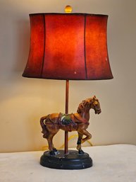 Vintage Carousel Horse Figural Lamp