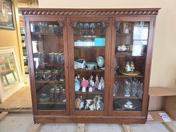 Mahogany Library Display Cabinet