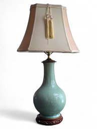 Celadon Porcelain Vase Table Lamp