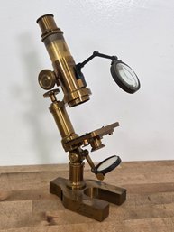 Antique Edgar & Dean M.D. Compound Microscope