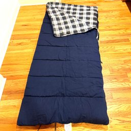 Hollofil 808 Flannel Sleeping Bag  Navy & Plaid