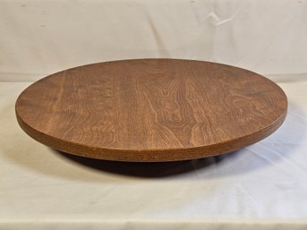 Vintage Mid-Century 20-Inch Wooden Lazy Susan