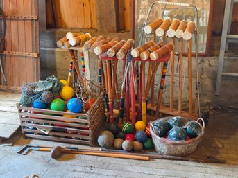 Vintage Lawn Games -  Bocci Balls, Croquet & More