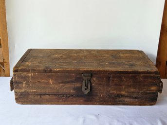 Primitive Wooden Carpenter's Tool Chest