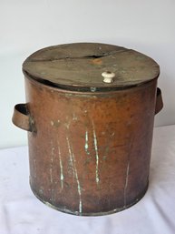 Antique Weathered Copper Boiler Vessel