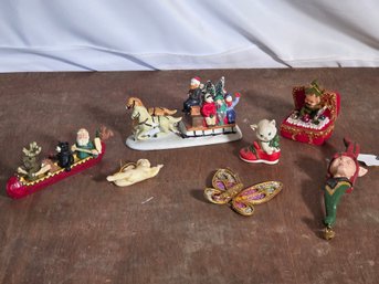 Assorted Vintage Christmas Figurines & Ornaments