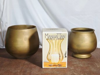 3 Glass Votive Holders