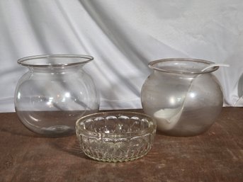 Vintage Glass Punch Bowls