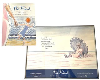 Signed *The Friend* Poster & Signed First Edition Book By Sarah Stewart & David Small (2004)