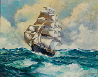 Benjamin Tupper Newman, Am. 1858-1940, Flying Cloud