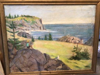 Attr. Boris Vasiloff, Rus./Am. 1901-2000, 'Monhegan Island'