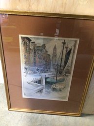 W. Harry Smith, Am. 1875-1951, Long Wharf Boston