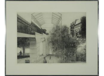 Peter Milton (American B. 1930) - 'Julia Passing' 1968