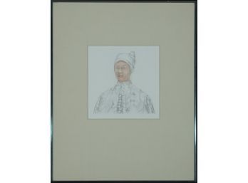 Joyce Reopel (Am. B. 1933) - 'Portrait Of The Artist As A Doge After Giovanni Bellini' 1970