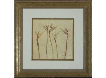 Cheri Blum - 'Floral Print III: Bird Of Paradise'