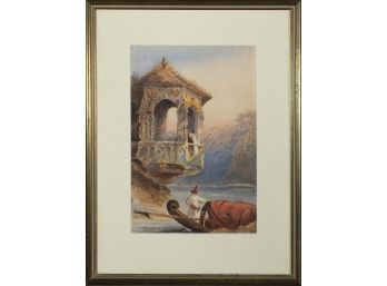 19th Century European School - Gondola, 1864