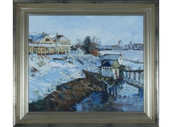 Dennis Poirier (Am. 20th-21st Century) - 'Frosty Morning, Kittery'
