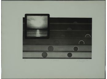 Achilleas Droungas (Greek B. 1940) - 'Sunset' 1971