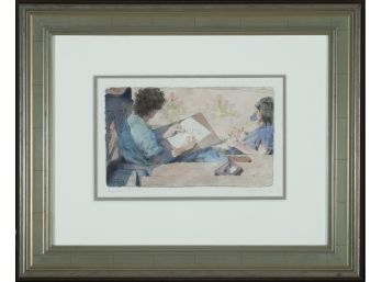 Dewitt Hardy (Am. 20th-21st Century) - 'Artist And Model'