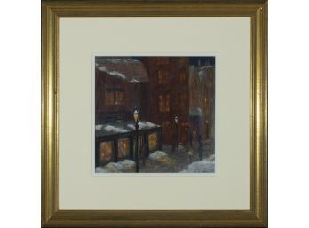 Barbara Stevens (Am. 20th-21st Century) - 'A Winter's Eve'