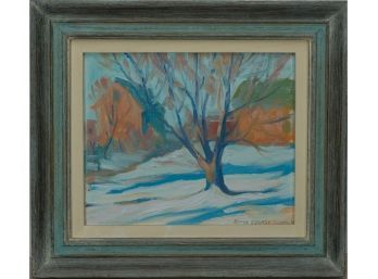 Elwyn George Gowen (Am. 1895-1954) - House With Tree, 1938