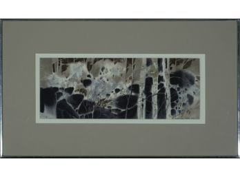 Robert Eric Moore (Am./Maine 1927 - 2006)- 'Chickadees In Winter' 1969