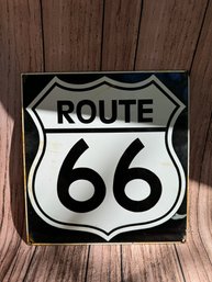 Vintage Andy Rooney Route 66 Porcelain Sign