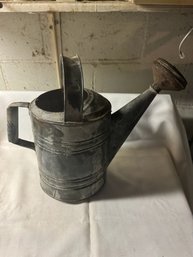 Galvanized Steel Vintage Watering Can Marked Number 8