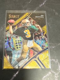 2023 Panini Select Draft Picks Joe Montana Football Trading Card