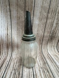 Vintage Oil Jar And Spout