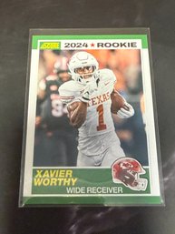 2024 Panini Score Xavier Worthy Rookie Card