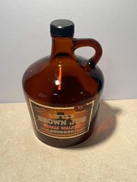 Little Brown Jug Whiskey Bottle Hiram Walker Mid Century