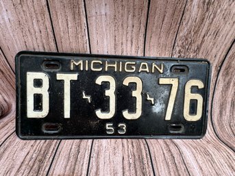 Vintage Michigan License Plate