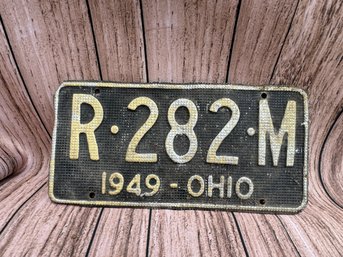 Vintage Ohio License Plate